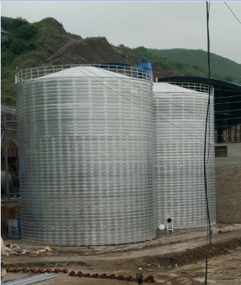 呼伦贝尔粮食钢板仓的安装全过程不用热焊接